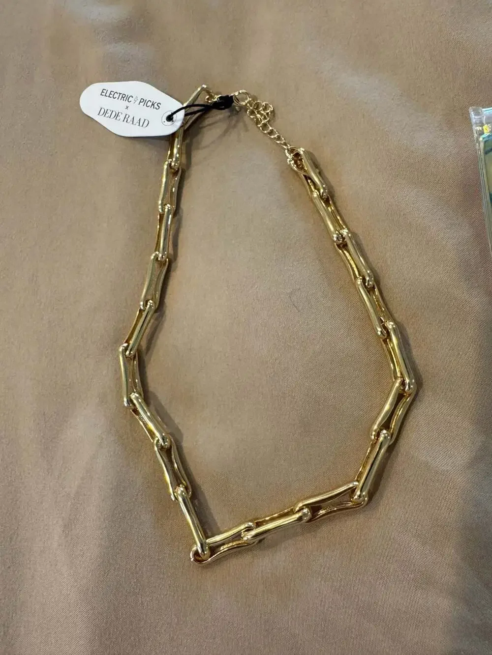 Electric Picks x Dede Raad Gold Pinched Link Chain Necklace